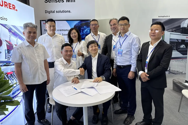 SaigonTex 2026 | 卓郎与NGHE TINH现场签约，达成昇思幂数字化系统深度合作